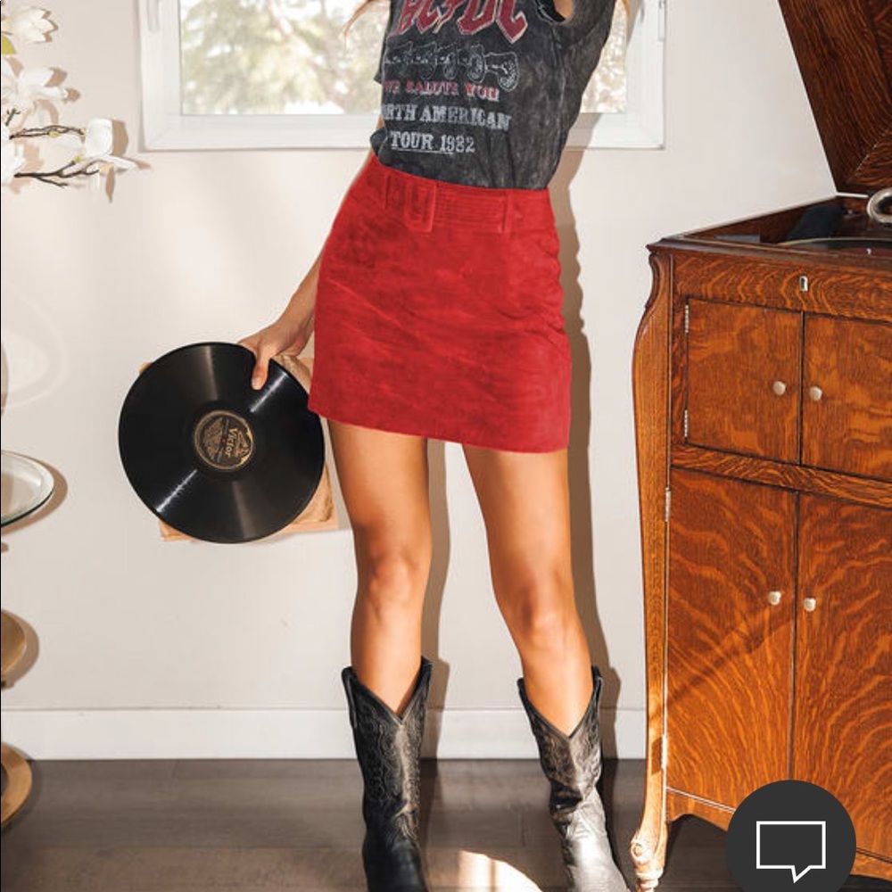 Blank NYC suede mini skirt